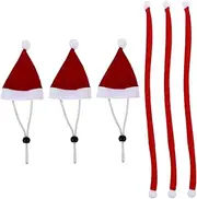 FONDOTIN 1 Set Mini Hat Scarf Set for Pet Christmas Decor Adjustable Doll Xmas Hat Scarf for Small Pets Adornment for Festive Home Decoration