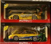 LOT OF 2 PORSCHE 911 GT3 RSR CARRERA CUP RACECARS by AUTOart 1:18 80675 & 80574