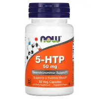 在飛比找iHerb優惠-[iHerb] NOW Foods 5-HTP 素食膠囊，5