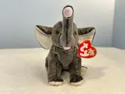 TY Beanie Babies Trumpet Gray Elephant 8" Plush Toy NEW WITH TAG