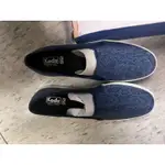 KEDS US9.5微瑕麂皮蛇紋藍厚底鞋有鞋盒