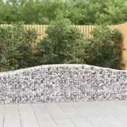 NNEVL Arched Gabion Basket 400x50x60/80 cm Galvanised Iron