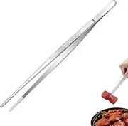 1 PCS Cooking Tweezers Proxima Direct 12 Inch Stainless Steel Long Kitchen Fine Tweezer Tongs for Cooking Sea Food BBQ Medical Beauty Repairing Pet Feeding