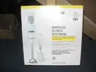 BELLA Immersion Hand Blender with Whisk Attachment, Stainless Steel/Light Green