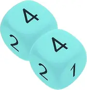 FOYTOKI 2pcs Large Dice Foam Dice for Classroom Number Dice Game Dice for Large Foam Dice Event Soft Dice Learning Dice Jumbo Dice for Activities Huge Dice Eva Sky-Blue