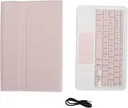 [NutriEss] Keyboard Case xiao mi Pad 6 Pro 11 Inch 2023 PU Stand Cover Magnetic Removable Wire Less Bluetooth Keyboard Black for xiao mi Pad 6 Pro (Pink)
