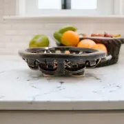 Handmade Pottery Fruit Basket: Sapphire Blue Glaze, Melbourne Studio