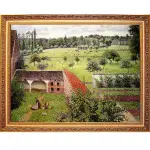 【開運陶源】CAMILLE PISSARRO卡密爾-畢沙羅.厄哈格尼 我窗外的景緻(大幅 93X73CM)