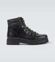 [Manolo Blahnik] Manolo Blahnik Janka leather lace-up boots AU 8 black