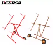 Paint Stand Rotating Panel Repair Universal Folding w/Adjustable Hooks Casters