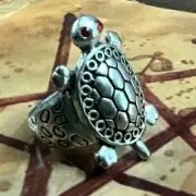 A+Trillionaire Maker Real Magick Occult Energized Brass Turtle Wealth Prosperity