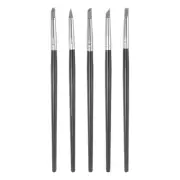 5pcs Silicone Clay Sculpting Tool Clay Sculpting Rubber Tip Shaping Pen Gray
