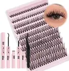 PRO Lash Clusters Kit DIY Lash Extension Kit Eyelash Extension Kit with 200 Pcs