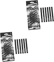 PLAFOPE 2sets Artists Charcoals Black Coal Sticks Sketch Supplies for Convenience for Skill Levels 6pcs*2