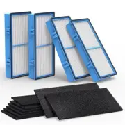 Colorful Life 4 HEPA Filters + 8 C Boosters For Holmes AER1,HAPF0,HAP242-NUC