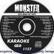 MONTER HITS 80's MALE AC HITS Karaoke CD+G VOL-1157 NEW In White Sleeve