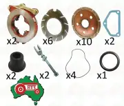 Tractor Wet Brake Complete Repair Kit Fits For Massey Ferguson 1080 1085