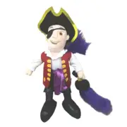 Wiggles Licensed Captain Feathersword Plush Stuffed Toy 25cm **FREE DELIVERY**