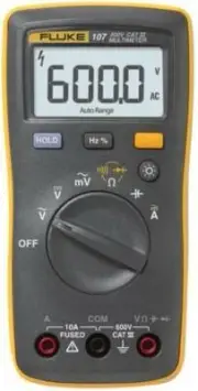 Fluke 107 Palm Size and Easily Carried Digital Multimeter CAT III 600V