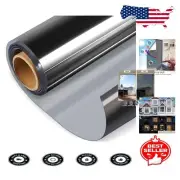 Static Cling Reflective Window Film for Heat Control & Enhanced Daytime Privacy