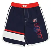 Outerstuff Columbus Blue Jackets NHL Boys Youth (8-20) Swim Shorts, Blue