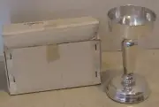 NEW Crabtree & Evelyn Silverpated Pillar Candle Holder #2