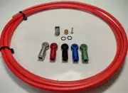 BH-90 Red Hydraulic Brake Line Hose Kit Colored Banjo Shimano XTR XT SLX 2000mm