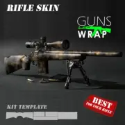 Camouflage Guns Wrap Skins Premium Vinyl Sticker Matte Rifle Pre-Cut USA HONEY