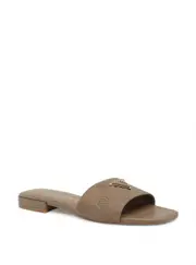 GUESS Women's Taupe Tamsea Slide Sandal in Brown Size: 7