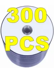 300 Blank Disks DVD-R White Printable DVDR 4.7Gb Discs Spindle BULK 300x 300pcs