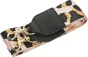 BESPORTBLE Wide Shoulder Strap for Handbag DIY Replacement Belt with Buckles Durable Crossbody Bag Strap Stylish Design for All Bags Pink Black with Gold Clips