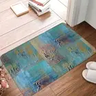 Metallic Ocean Doormat Living Room Mat Beach Bath Mat Carpet Welcome Rug Home