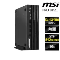 在飛比找momo購物網優惠-【MSI 微星】i3迷你商用電腦(PRO DP21 13M-