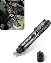 1 PC Car Brake Oil Test Pen, DOT 3 DOT 4 DOT 5 Brake Fluid Content Tester, Brake Diagnostic Inspection Tool with 5 LED Indicators, Universal for Most Cars Check Engine Accessories (Black)