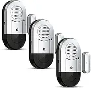 DAYTECH Door Alarm Sensor Window Alerts for Home Security 120dB Door Open Alarm with Low Battery Alert for Kids Safety Dementia Patients, 3 Packs Magnetic Sensor