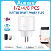Matter WiFi Smart Plug EU Smart Socket Voice Control for Alexa Smartthings 16A