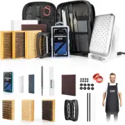 Ski Snowboard Tuning and Waxing Kit with Waxing Iron,Universal Wax,Edge Tuner,Br