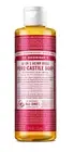 Pure Castile Liquid Soap Rose 8 Oz By Dr.Bronner's