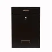 Wall Mounted Locking Vertical Dropbox Mailbox - Safe and Secure (Large) | Mad...