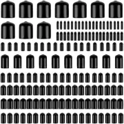 160Pcs Assorted Size Rubber End Caps Round Vinyl Bolt Screw Cover Caps In 99251