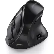 Wireless Ergonomic Mouse 2.4G/BT1/BT2 USB Rechargeable Black Seenda Wireless