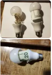 Light bulb 4 pack Secret Hiding Spot- Diversion Safe Stash spot USA