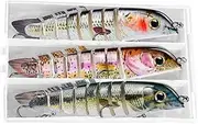 Lifelike Swimming Bait | Gnarled Loach Lures Kit - Multi-Purpose Outdoor Leisure Gear for Bass, Flounder, and Cod