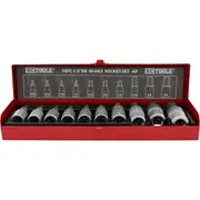 KC Tools 10pc 1/2" Drive In-Hex Socket Set