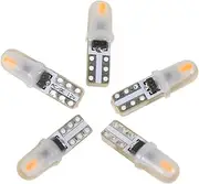 Mobestech Car Dashboard Led Lights 5pcs 3014 2smd Led Bulbs T5 Gauge Lights Ambience Lighting 3D Diffused Easy Install Resin Made