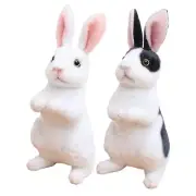 Funny Animated Stuffed Animal Bunny Figurine Rabbit Soft