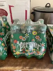 TAKASHI MURAKAMI x PERRIER SPARKLING WATER PLASTIC BOTTLES 6 PACK