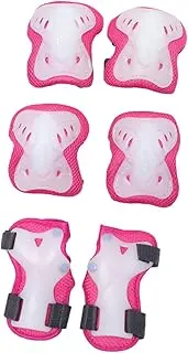 VANZACK 6pcs Sliding Plate Protectors Skateboard Skate Protectors Skating Pads Roller Gear Knee Pad Sliding Plate Supplies Pink