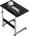 C Shaped End Table,Snack Side Table Slide Under Couch Sofa,Small End Table OvalC