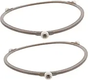Alipis 3sets Microwave Oven Shelf Ring Round Oven Ring Replaceable Turntable Plate Set for Even Heat Distribution 2pcs*3